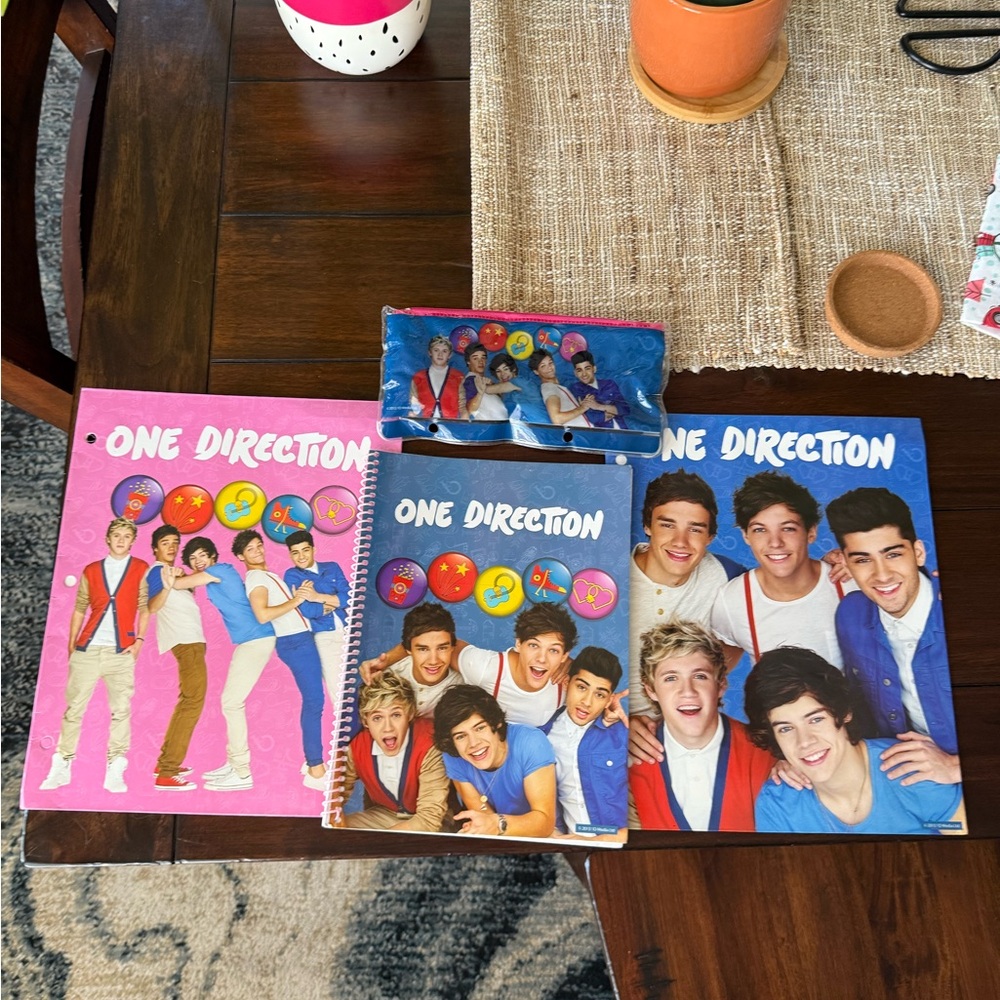 1D Pink and Blue Stationery Set
